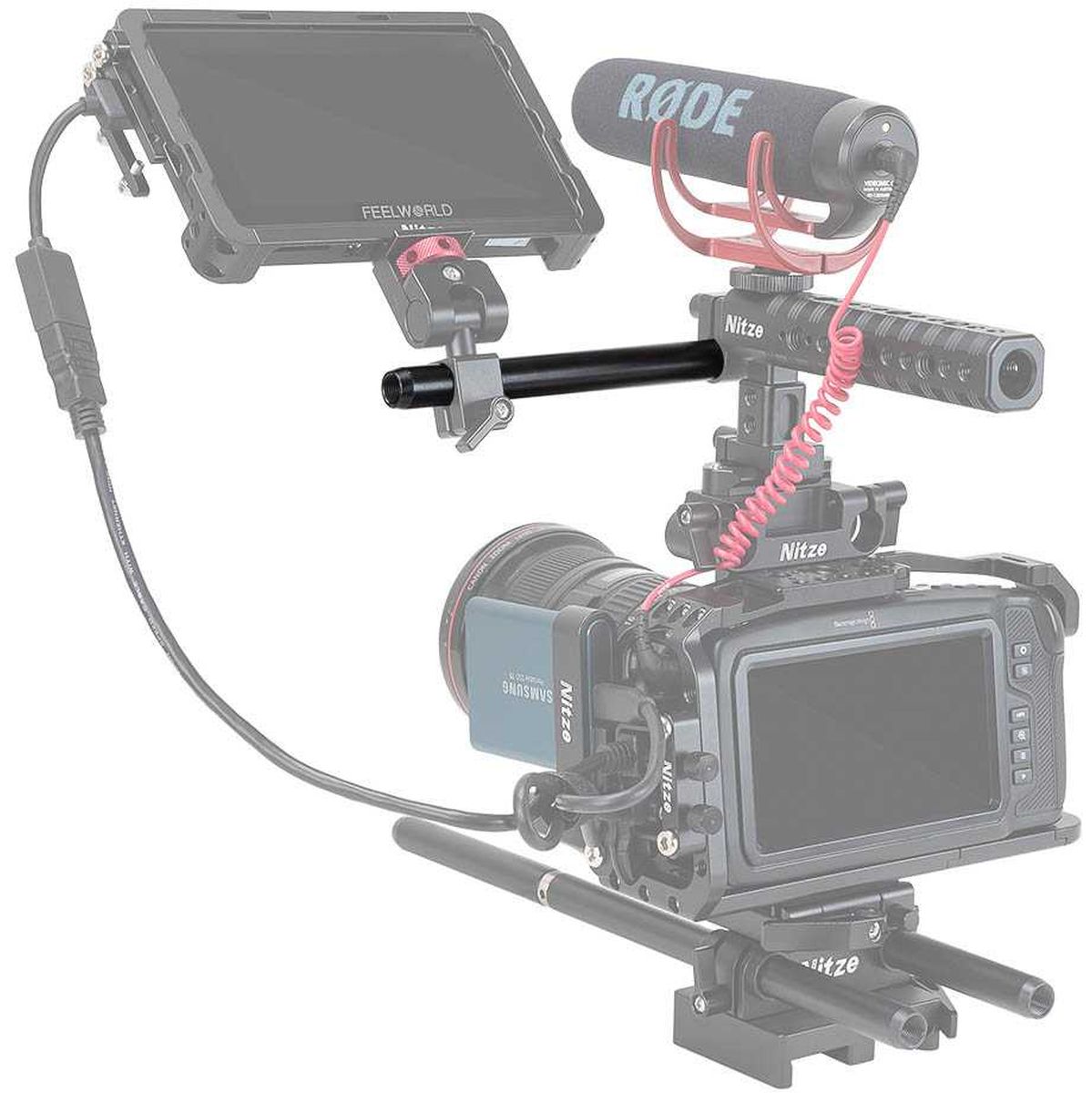 Nitze 15mm Aluminum Rod 8”/200 mm (Pair) - Image 2