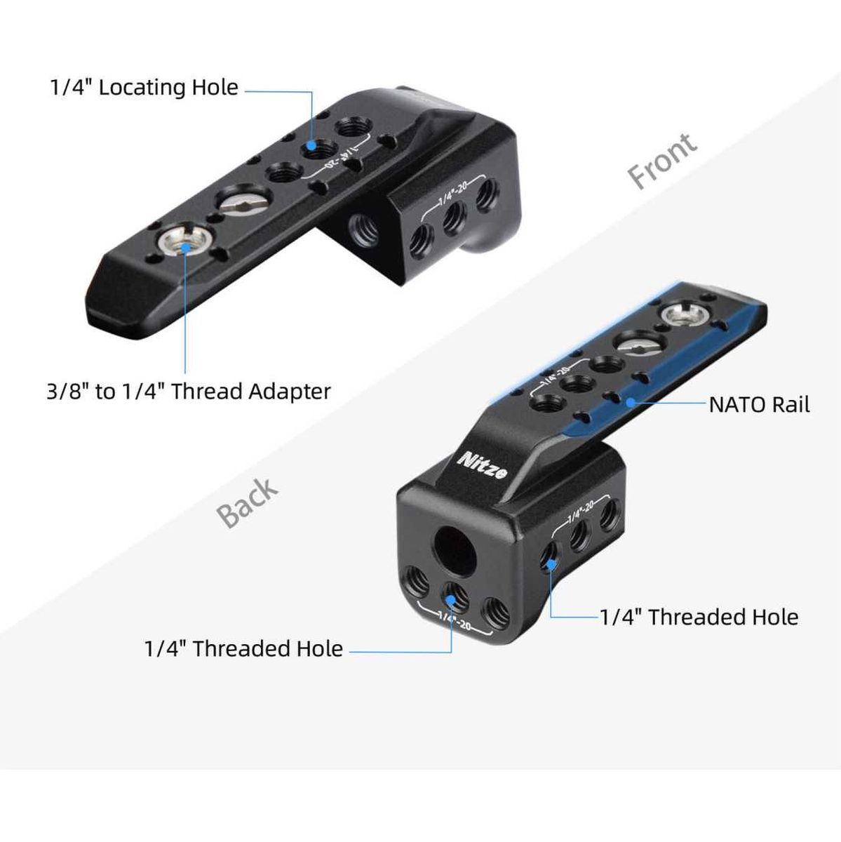 Nitze Extension Rig For Sony XLR-H1 Handle (T-S08B) - Image 4