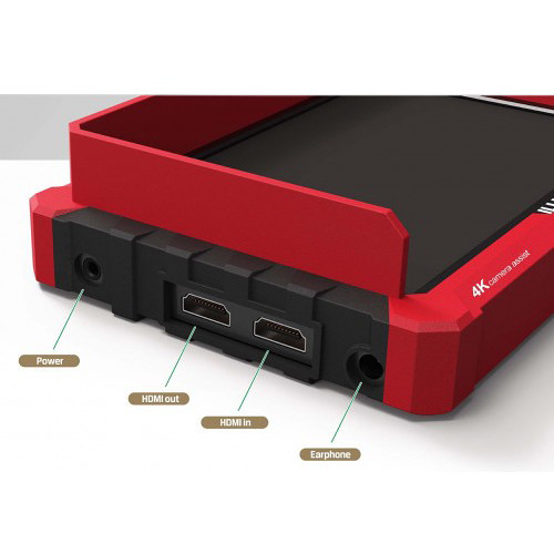 Lilliput A7s - 7" 4K HDMI Field Monitor (Red Case) - Image 5