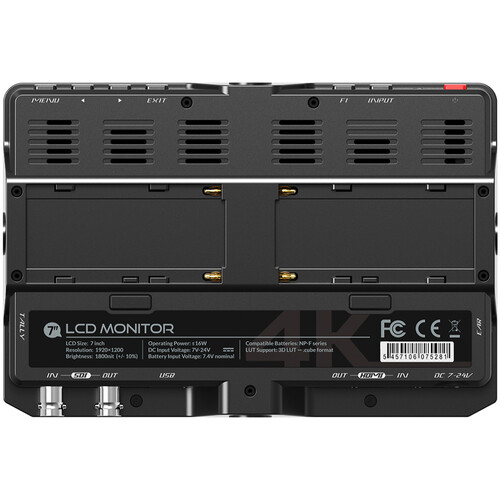 Lilliput H7S 7" 4K HDMI/3G-SDI Sunlight Readable On-Camera Monitor - Image 3