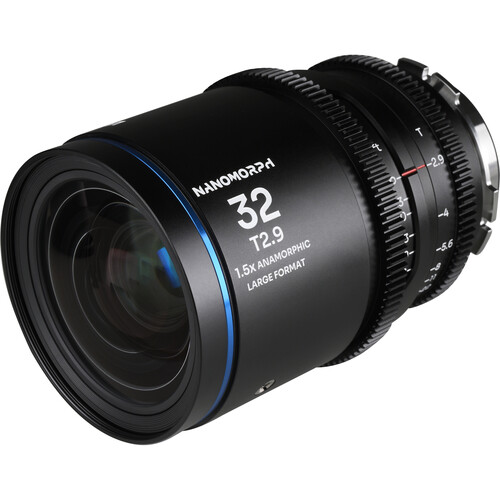 Laowa Nanomorph 32mm T2.9 1.5X LF Anamorphic Lens (Blue Flare) PL/EF - Image 3