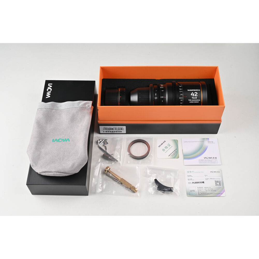 Laowa Nanomorph 42mm T2.9 1.5X LF Anamorphic Lens (Amber Flare) PL/EF - Image 5