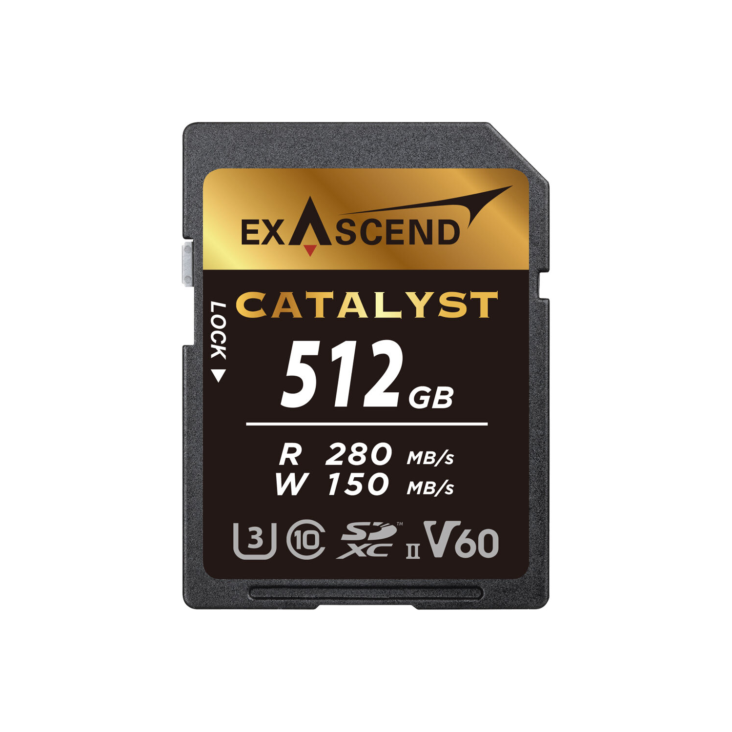 EXASCEND Catalyst UHS-II SDXC Memory Card (V60) 512GB