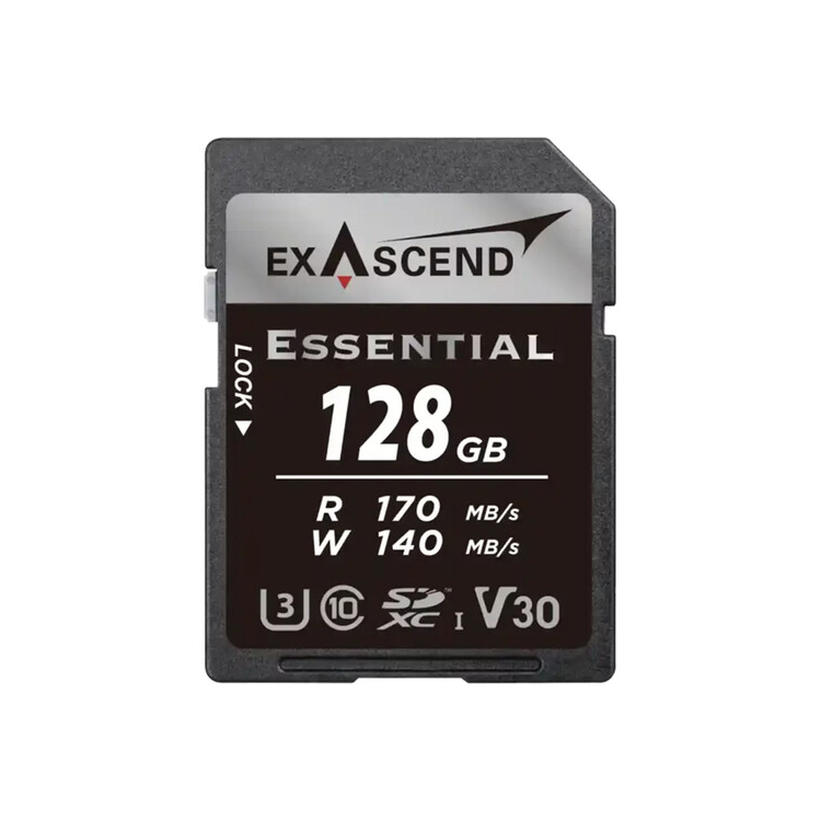 EXASCEND Essential UHS-I SDXC Memory Card (V30) 128GB