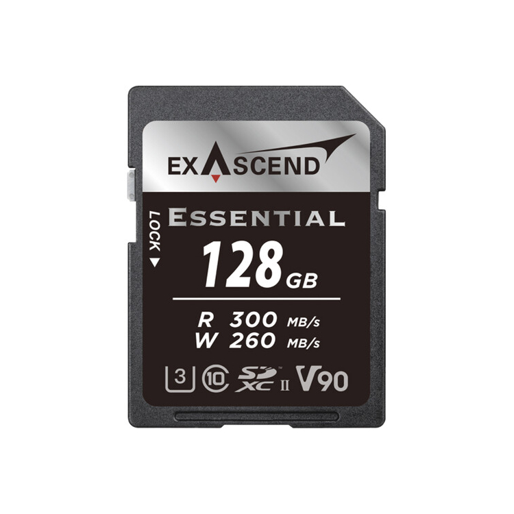 EXASCEND Essential UHS-II SDXC Memory Card (V90) 128GB