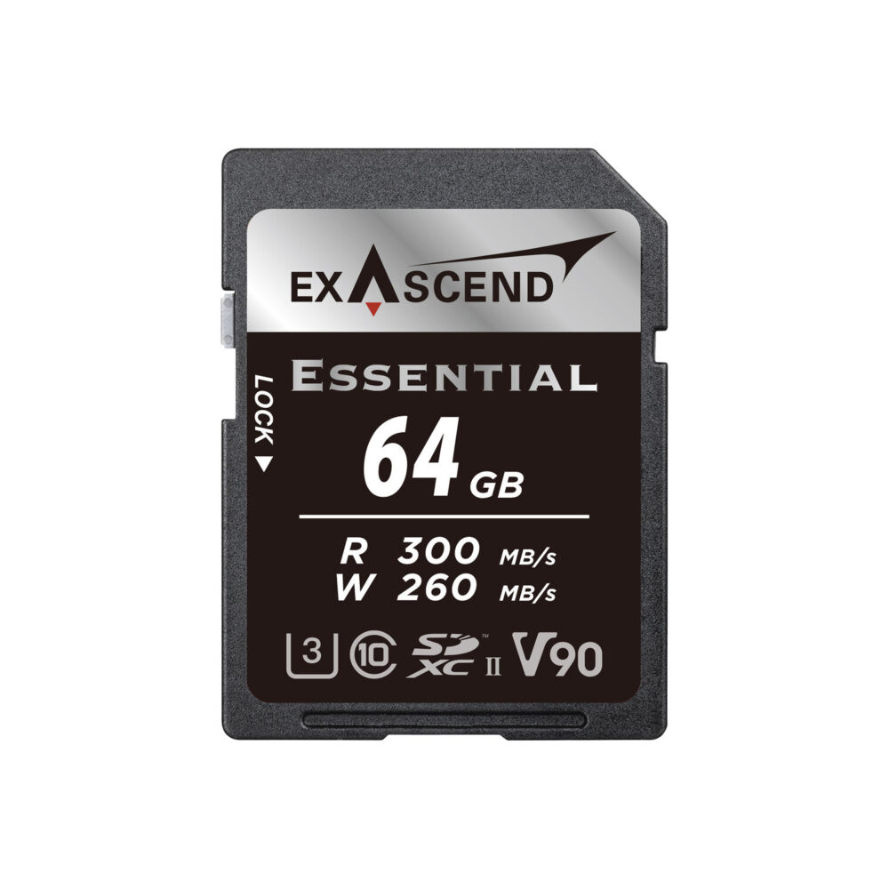 EXASCEND Essential UHS-II SDXC Memory Card (V90) 64GB