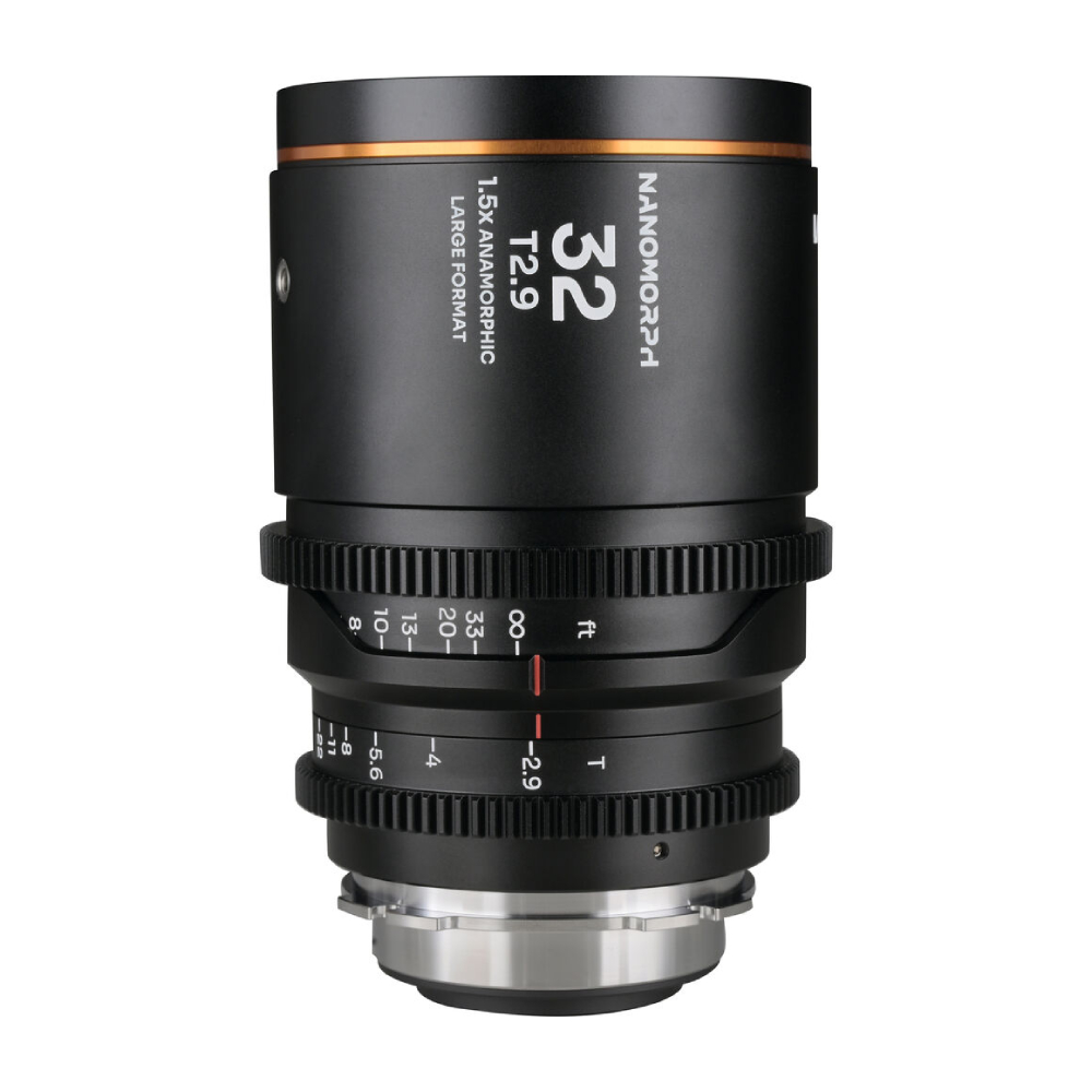 Laowa Nanomorph 32mm T2.9 1.5X LF Anamorphic Lens (Amber Flare) PL/EF