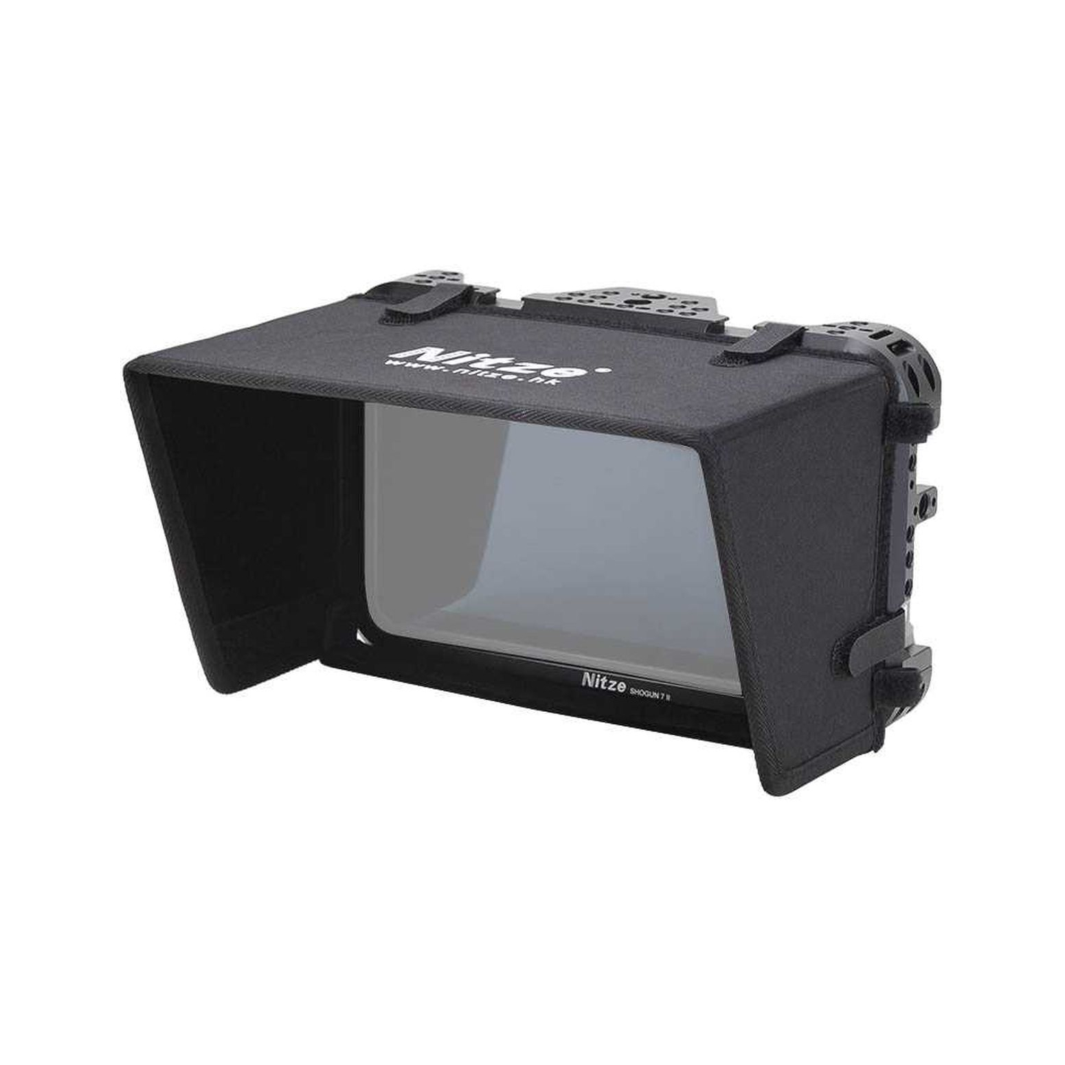 Nitze Monitor Cage for Atomos Shogun 7 PE14 with HDMI Cable Clamp + Sunhood