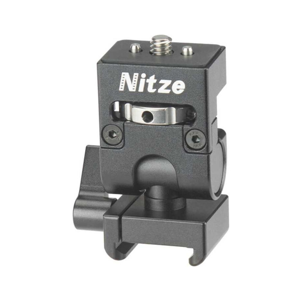 Nitze Elf Series Monitor Holder (NATO Clamp to 1/4"-20 Screw with ARRI Locating Pins) - N54-G2