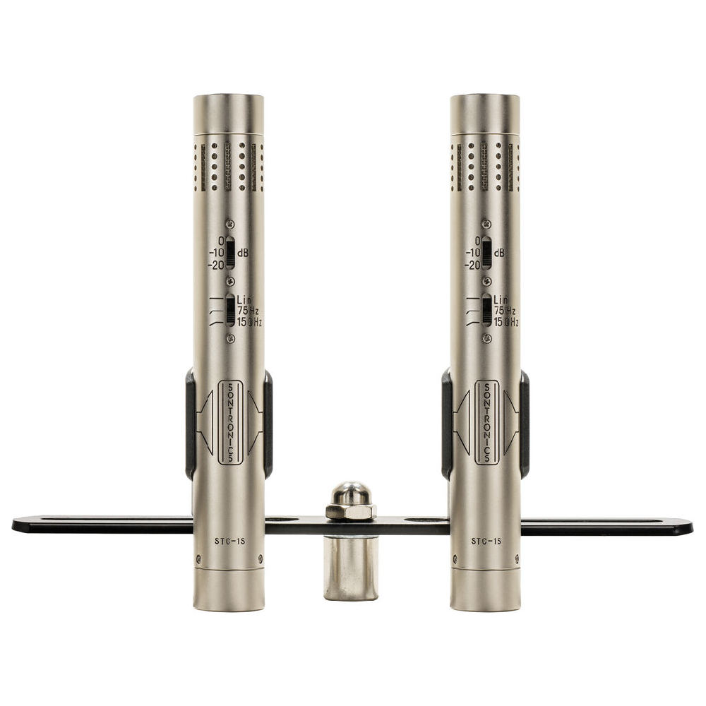 Sontronics STC-1S Stereo Pair of Small-Diaphragm Condenser Microphone (Silver)