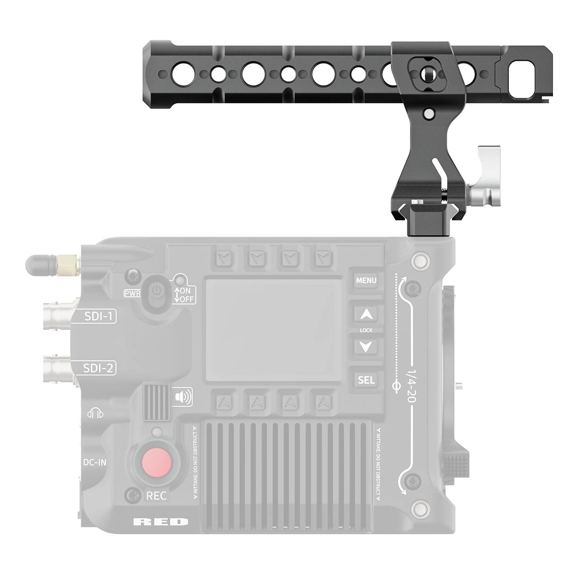 8Sinn Top Handle Pro V2 + 8Sinn NATO Rail for RED Komodo / Komodo-X / V-Raptor - Görsel 2