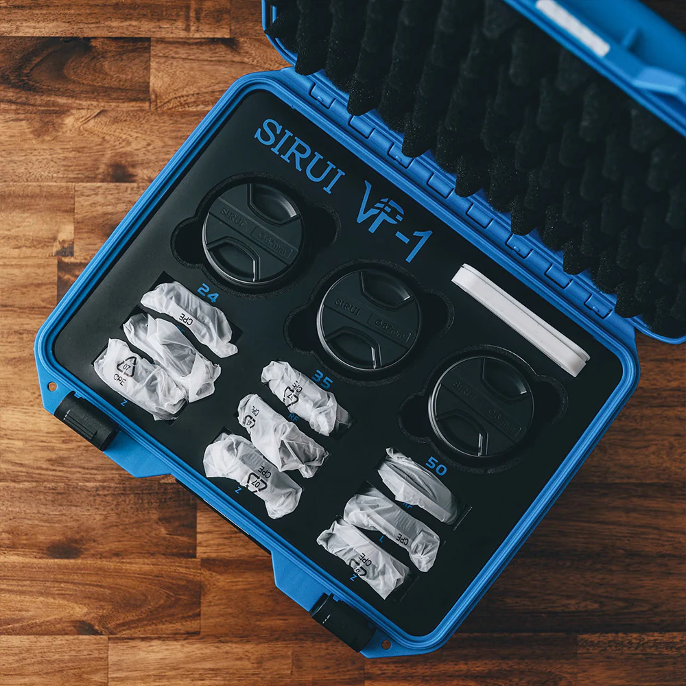 SIRUI Vision Prime 1 Series T1.4 FF Cine Lens Kit with 24mm/35mm/50mm (Interchangable Mount, Black) - immagine 3