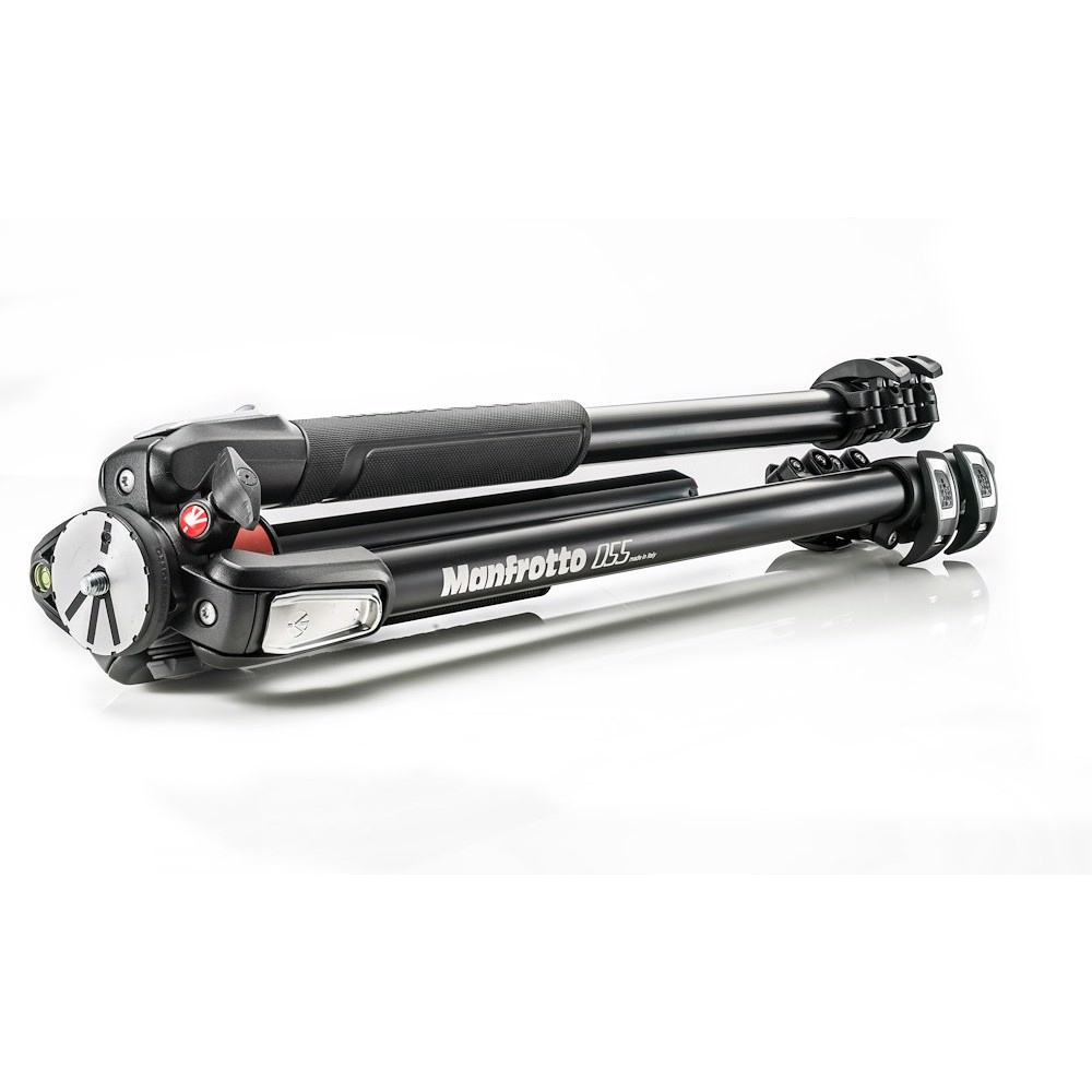 Manfrotto 055 aluminium 3-section photo tripod, with horizontal column - Image 2