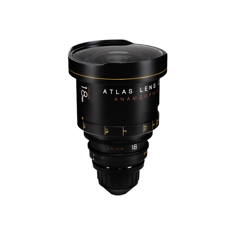 Atlas Lens Co. Orion 18MM Anamorphic Prime PL Mount Lens (Metric scale)