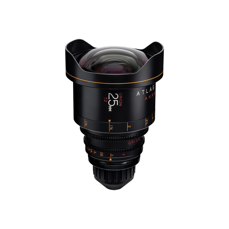 Atlas Lens Co. Orion 25MM Anamorphic Prime PL Mount Lens (Metric scale)