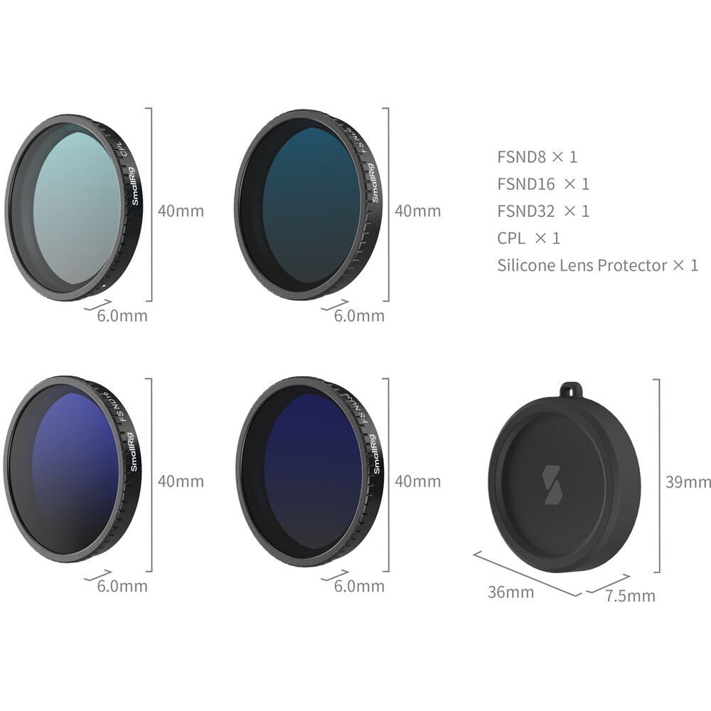 Alternative view of SmallRig ND Filter Kit for DJI Osmo Action 5 Pro / 4