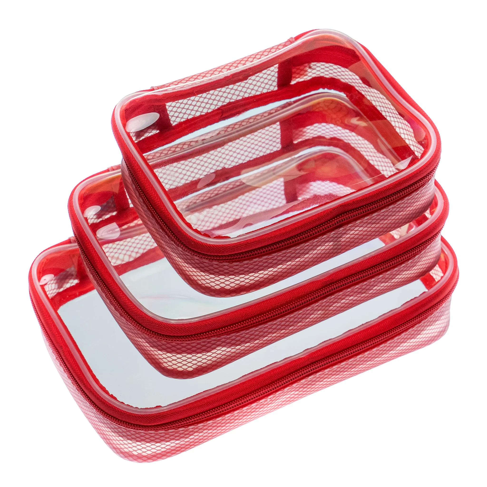 Filmsticks Set of Small, Medium and Large (TPU) Transparent Cases – RED - Image 11