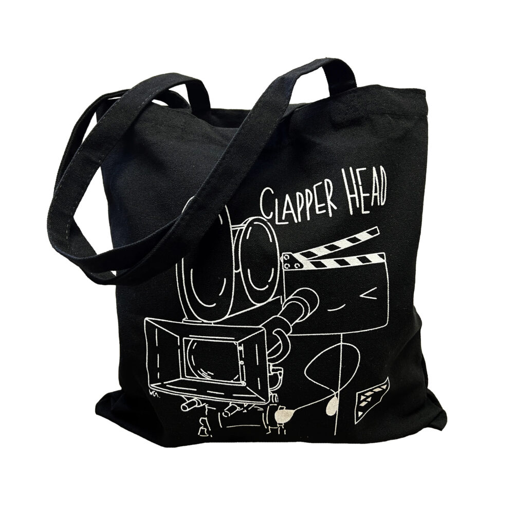 Filmsticks Clapper Head Tote Bag - Black