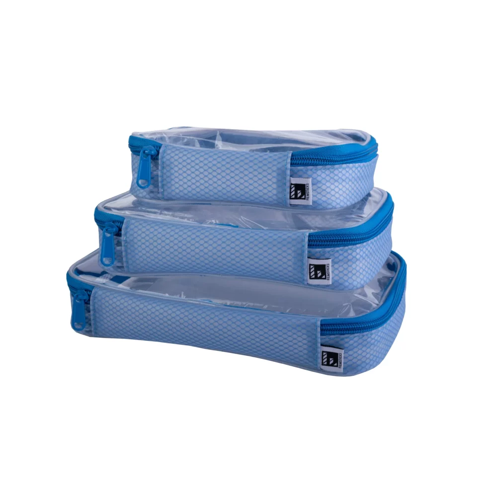 Filmsticks Set of Small, Medium and Large (TPU) Transparent Cases – BLUE