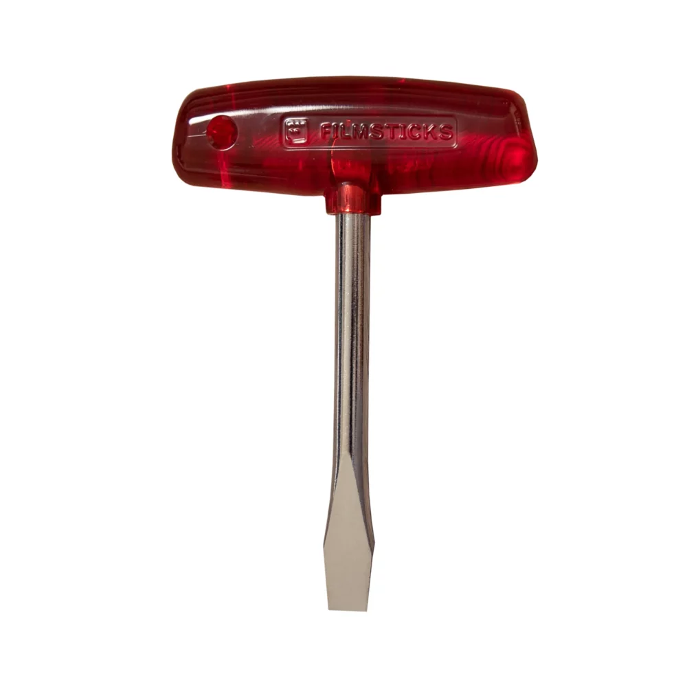 Filmsticks T-Handle Slotted Screwdriver 10mm - RED (Extended Shaft Length)