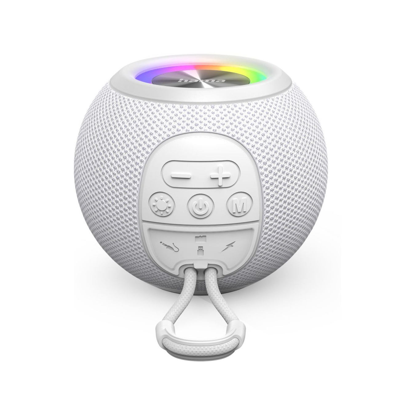 Hama Bluetooth Loudspeaker "Ball Shape Speaker" 5 Light Modes 5W - White