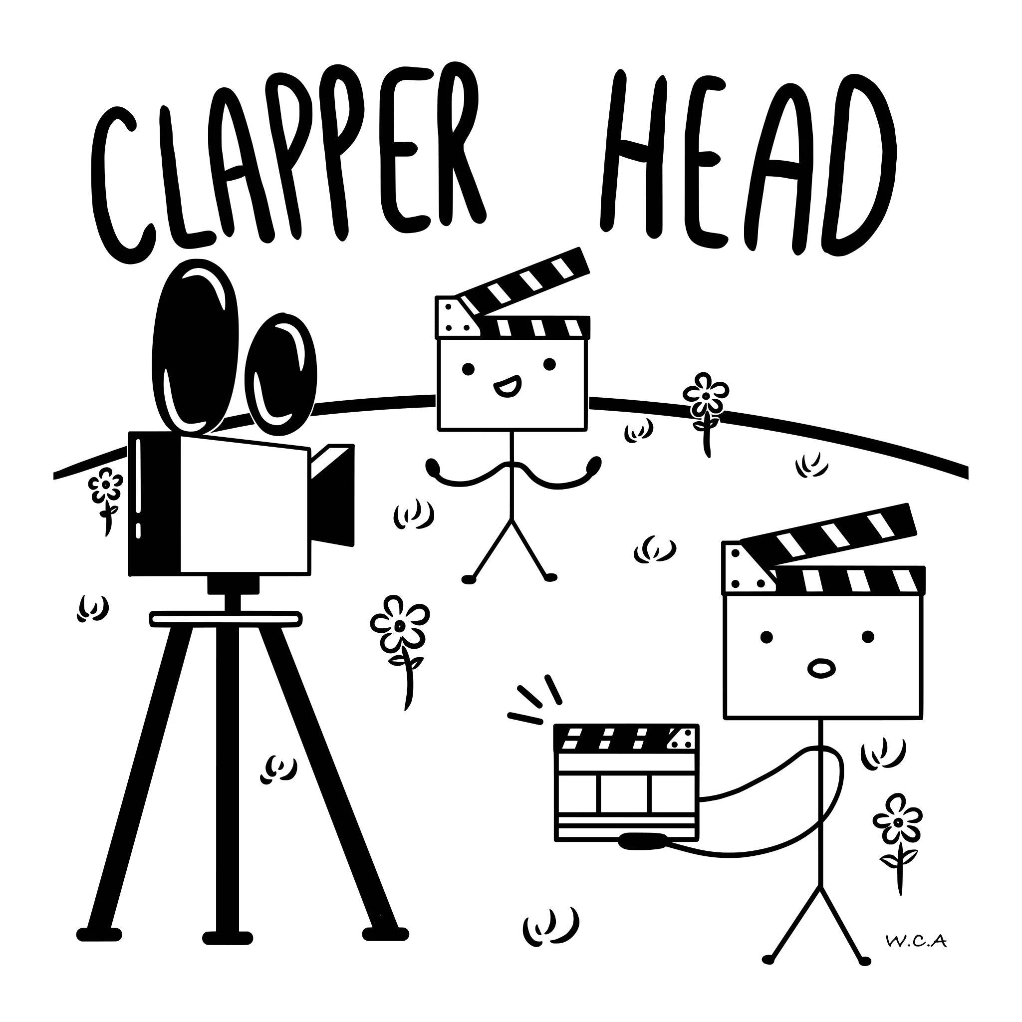 Filmsticks Clapper Head Tote Bag - Beige - Image 8