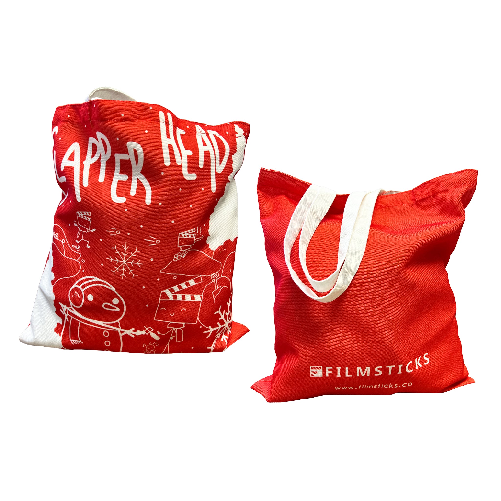 Filmsticks Winter Clapper Head Tote Bag - Image 5