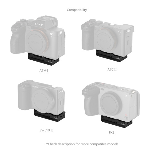 SmallRig Arca-Swiss Mount Plate for AirTag for Sony Cameras - Image 3