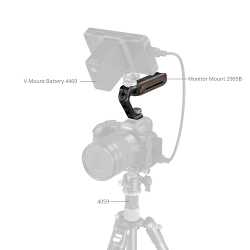 SmallRig Wooden Top Handle with Cold Shoe Mount - Image 3