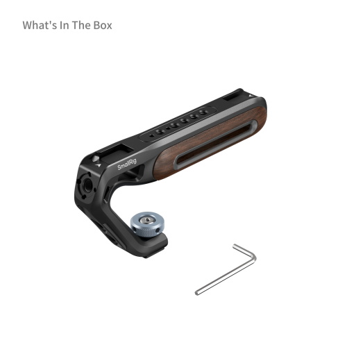 SmallRig Wooden Top Handle with Cold Shoe Mount - Image 2