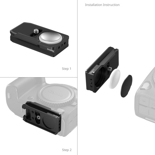 SmallRig Arca-Swiss Mount Plate for AirTag for Select Canon Cameras - Image 3