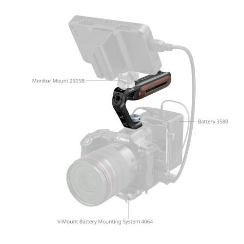 SmallRig Wooden Top Handle with Cold Shoe Mount - Image 6