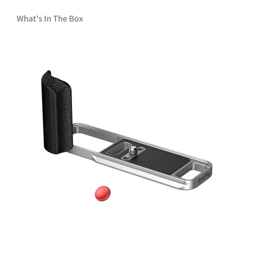 SmallRig L-Shaped Mount Plate with Silicone Handle for FUJIFILM X-E5 (Silver) - Image 3