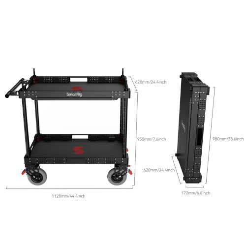 MD4573 36" Lightweight Video Production Camera Cart - Image 6