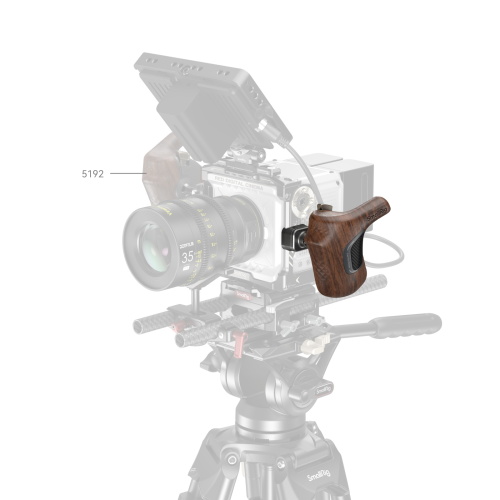 SmallRig ImageGrip Series Wooden Handle with NATO Clamp (Left Side) - Image 4
