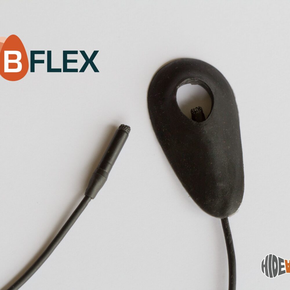 Hide-a-mic B-Flex for Sanken COS11, Deity W-Lav PRO, Rode Lav mic - Black