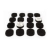 Hide-a-mic Foam-o-pad 16 multipurpose foam pads - Black