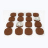 Hide-a-mic Foam-o-pad 16 multipurpose foam pads - Brown