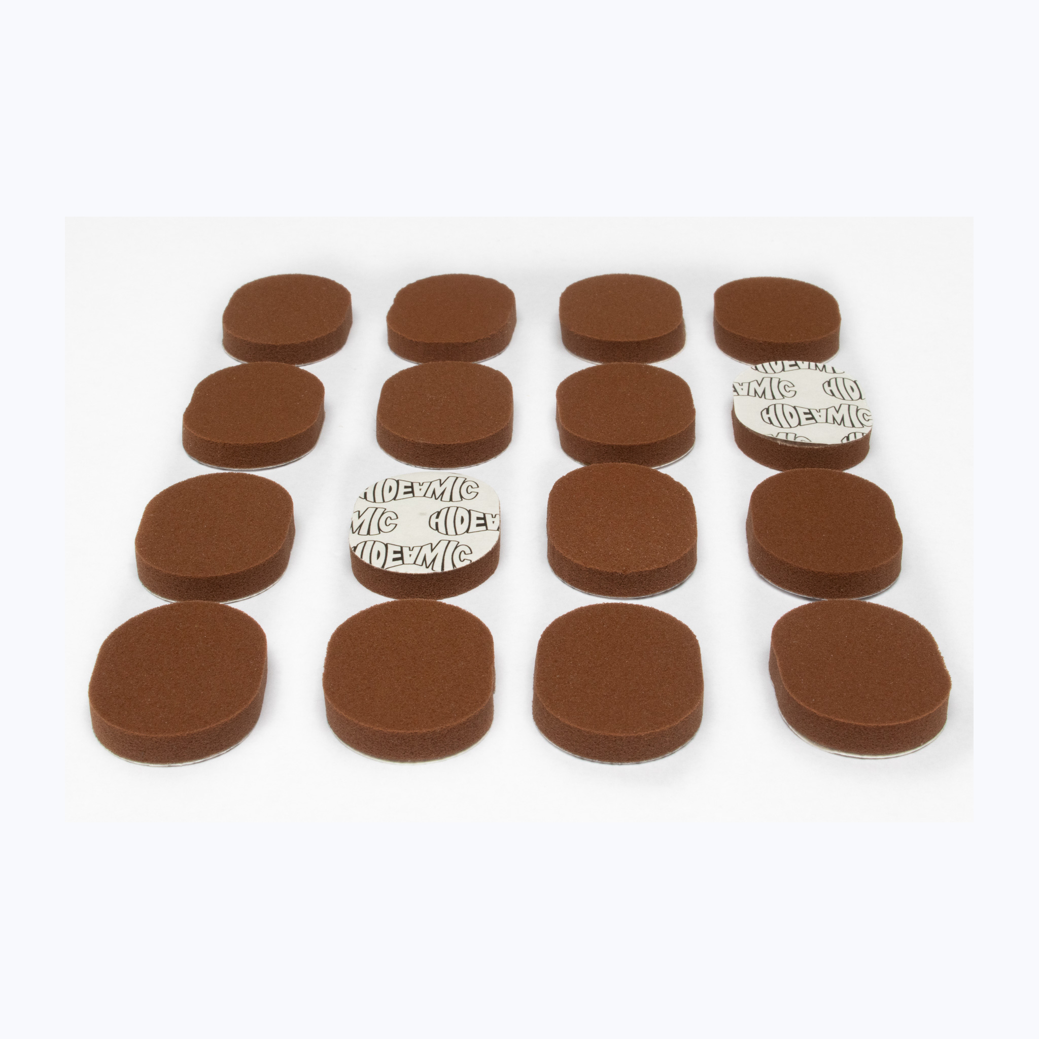 Hide-a-mic Foam-o-pad 16 multipurpose foam pads - Brown