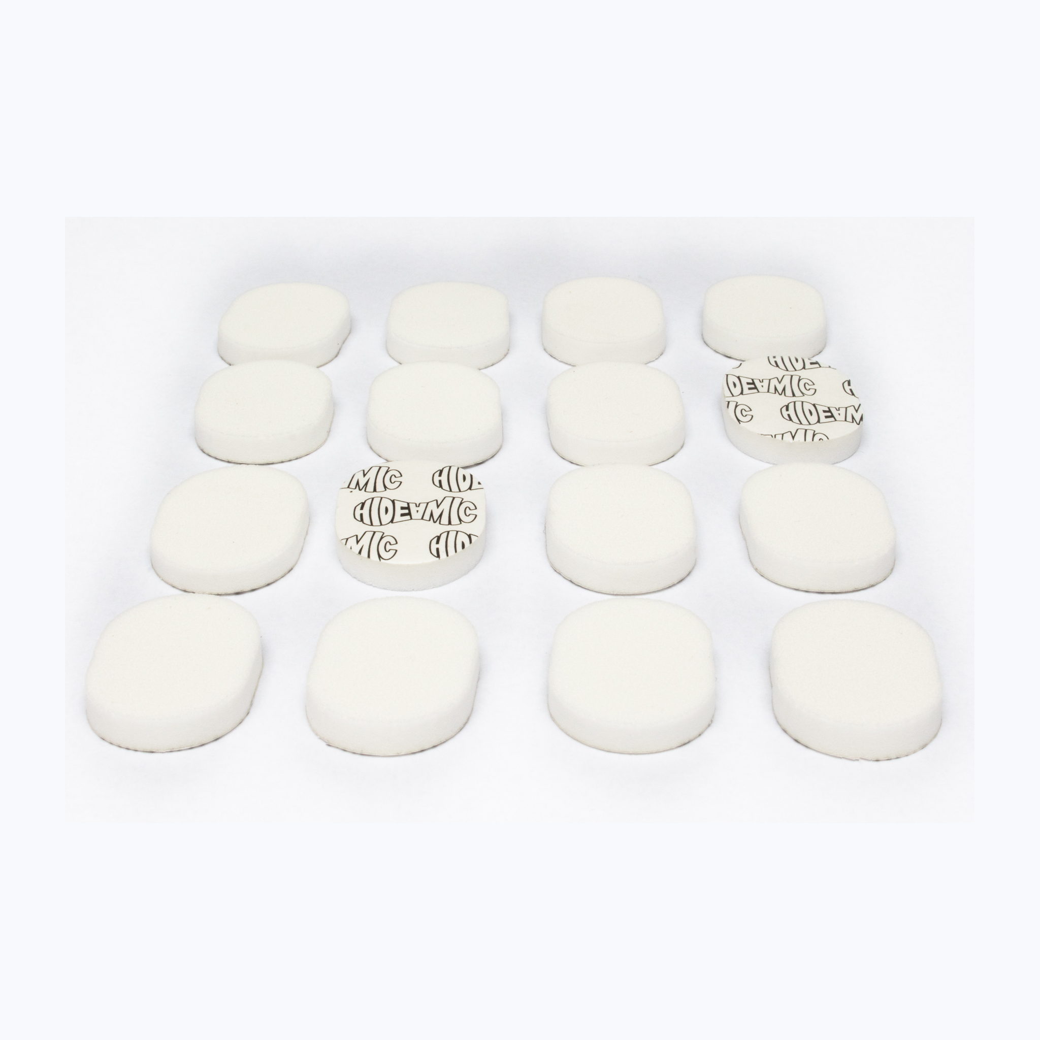 Hide-a-mic Foam-o-pad 16 multipurpose foam pads - White
