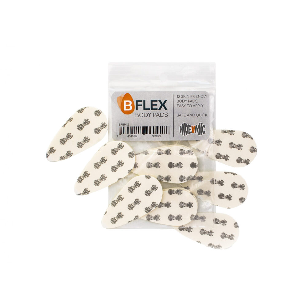 Hide-a-mic hypo allergenic Sticker/Body Pad for B-Flex (12 pack)