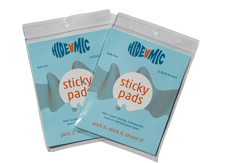 Hide-a-mic Sticky pads - 40 super strong adhesive pads - Image 3