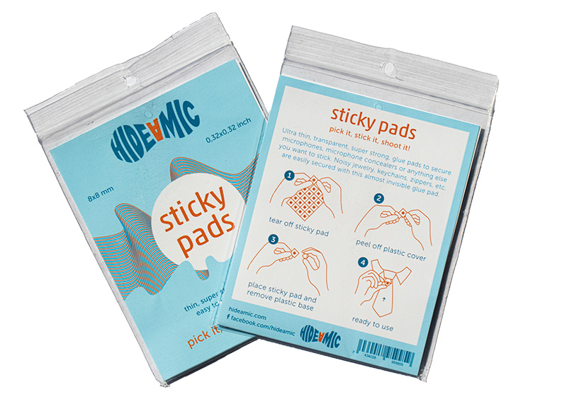 Hide-a-mic Sticky pads - 40 super strong adhesive pads - Image 2