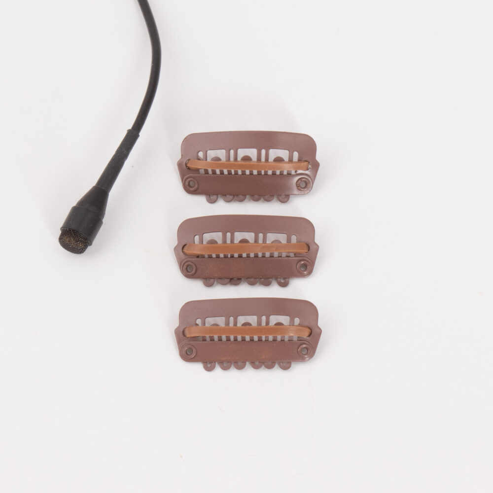Hide-a-mic ClipZ Haar-Clip - Brown