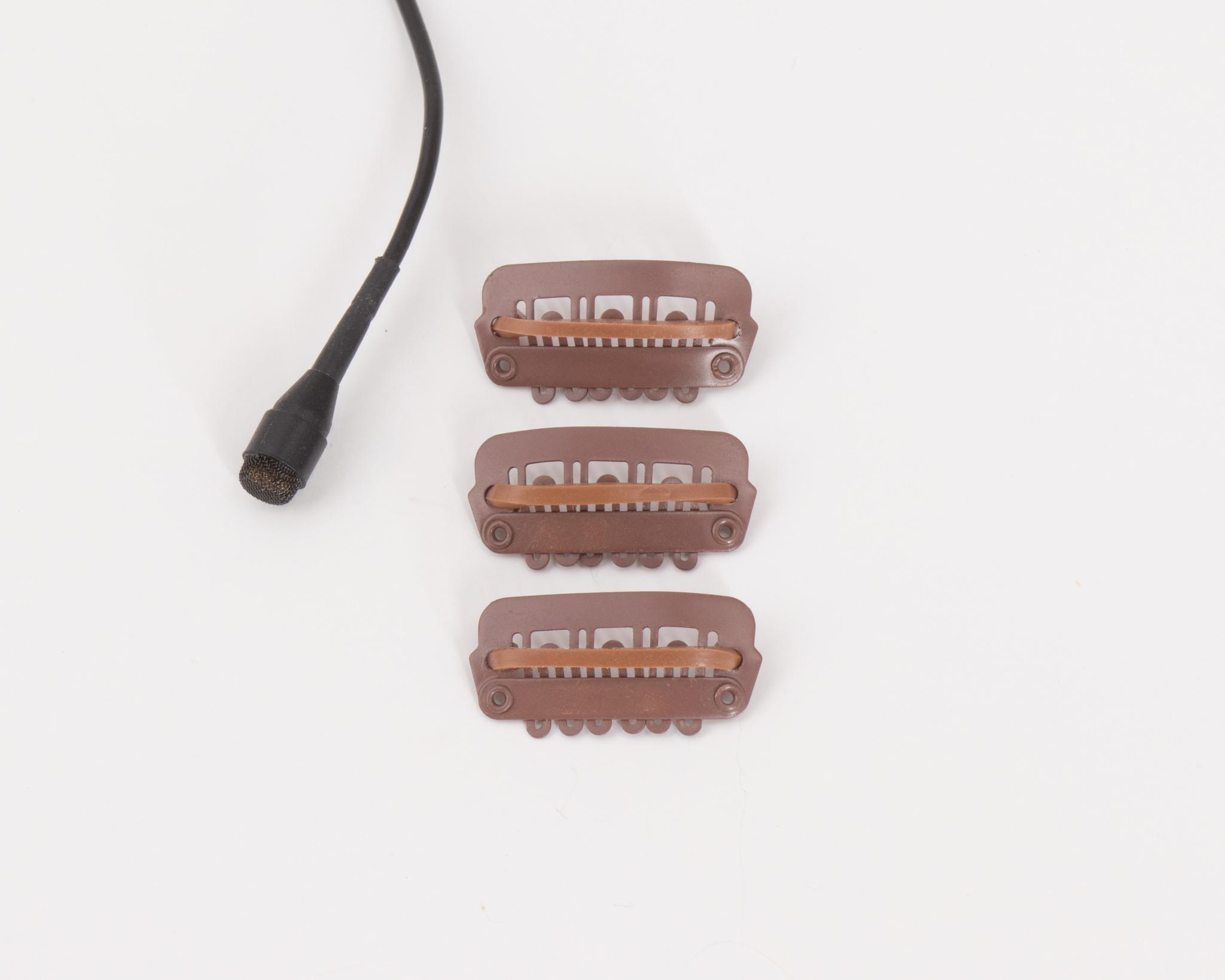 Hide-a-mic ClipZ Haar-Clip - Brown