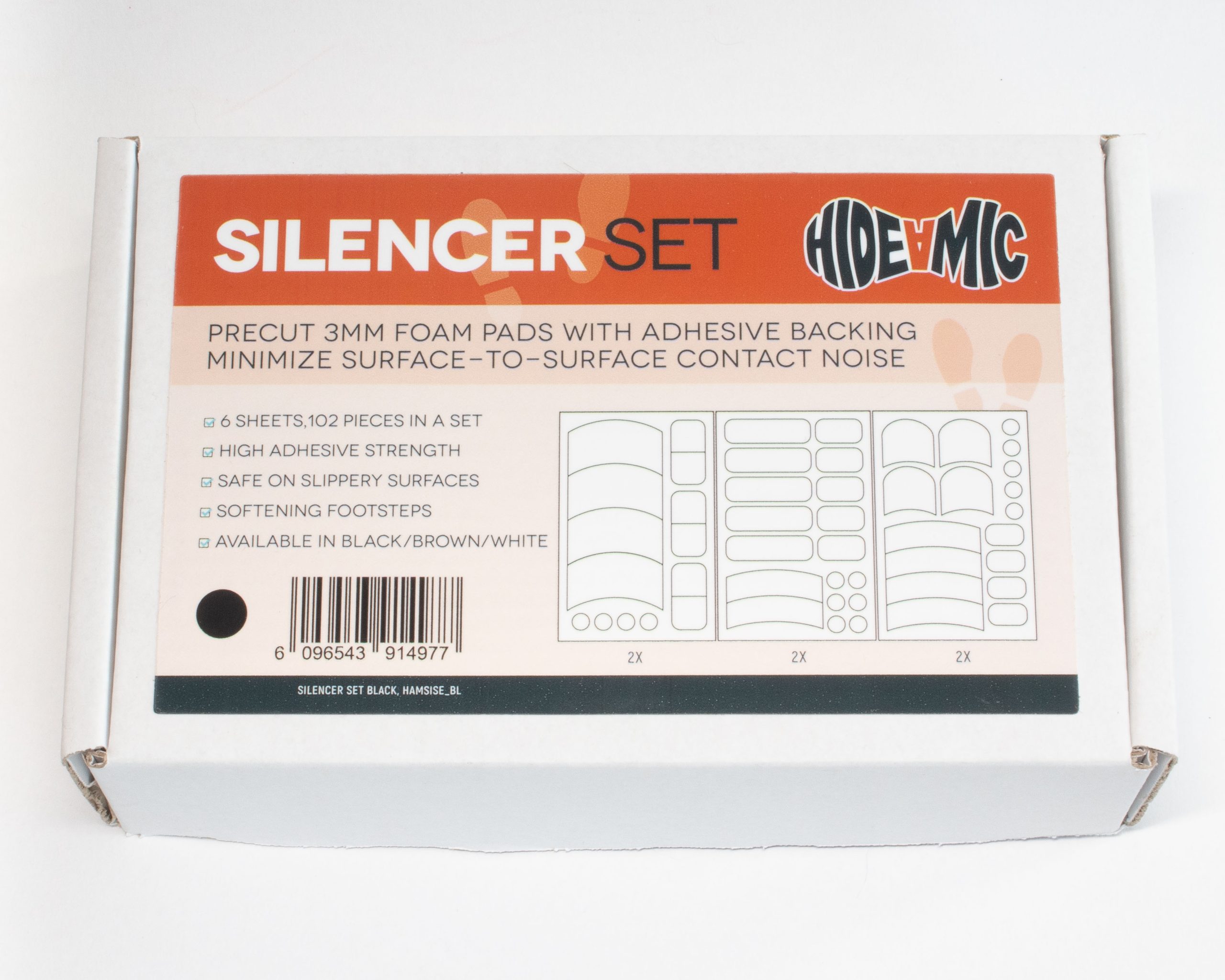 Hide-a-mic Silencer Set - precut foam pads - Image 7