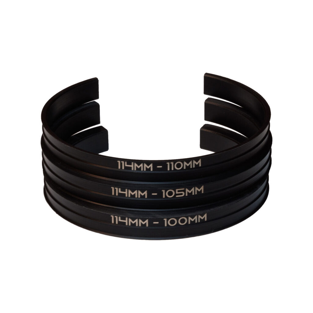 Lens Cuff Insert Adapter Ring Set for 114mm Lens Cuff 110, 105, 100mm ...