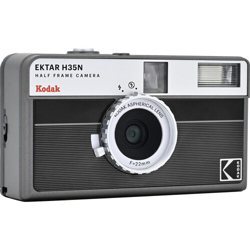 Alternative view of Kodak Ektar H35N Half-Frame Film Camera (Striped Black)
