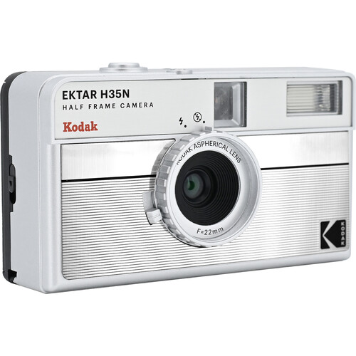 Alternative view of Kodak Ektar H35N Half-Frame Film Camera (Striped Silver)