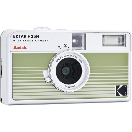 Kodak Ektar H35N Half-Frame Film Camera (Striped Green) - Image 2